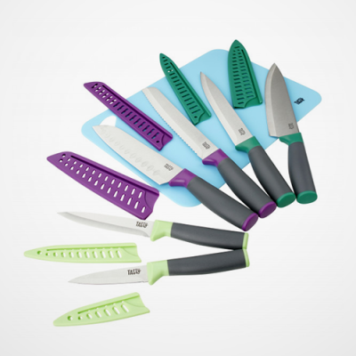 Tasty 13 Piece Knife Set With Cutting Mat image