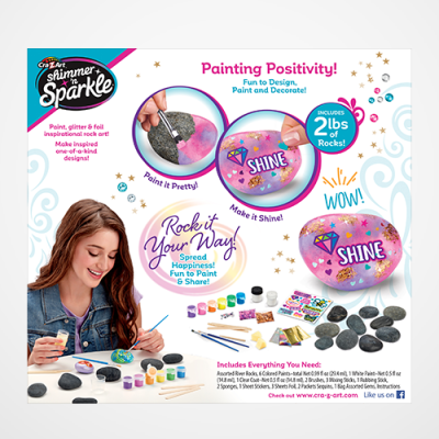 Shimmer & Sparkle Inspirational Rock Art Kit image