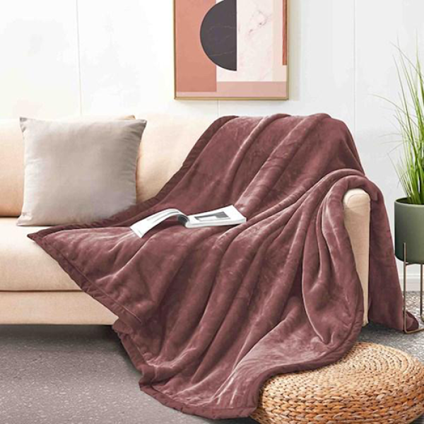 Queen Brick Dust 500gsm Mink Blanket image