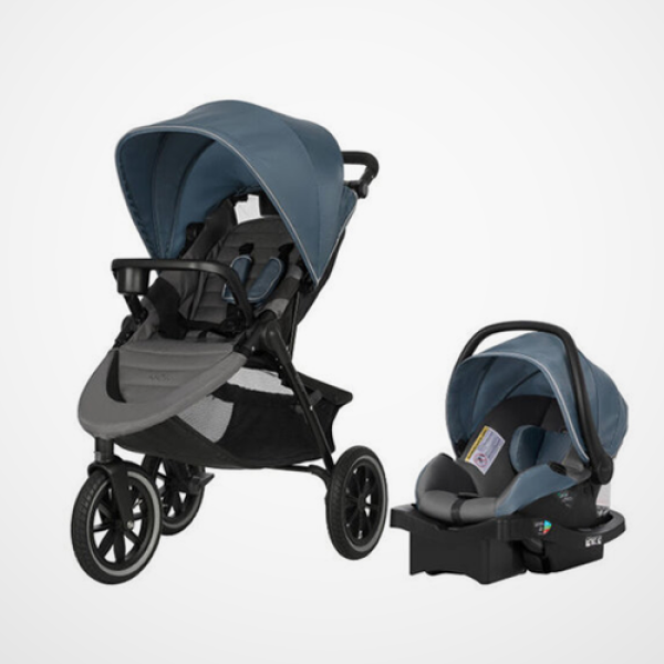 Evenflo Folio 3 Stroll & Jog Travel System Skyline Blue image