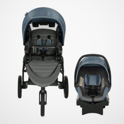 Evenflo Folio 3 Stroll & Jog Travel System Skyline Blue image