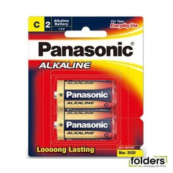 Panansonic Alkaline Battery C 2 Pack image