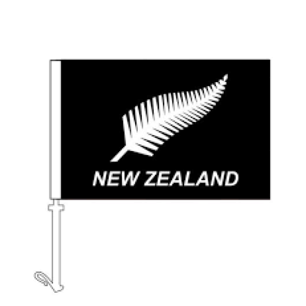Car Flag Silver Fern image