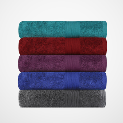 3 Set Luxury Bathtowel Set Plum image