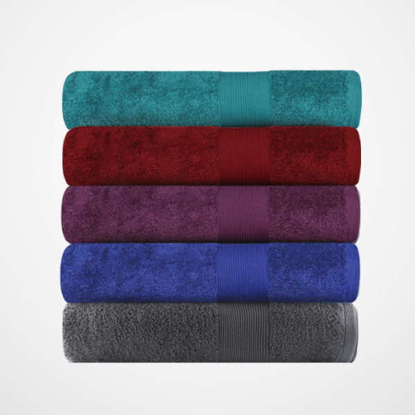 3 Set Luxury Bath Towel Set Light Blue image
