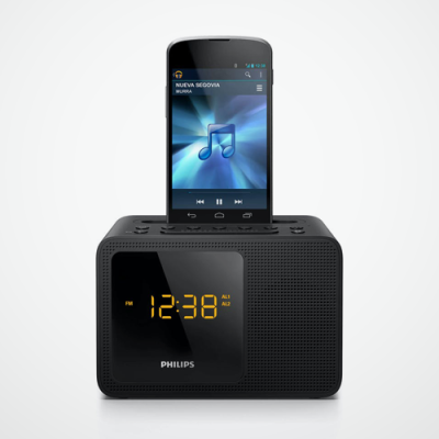 Wireless Charger & Alarm Clock With Led Light image