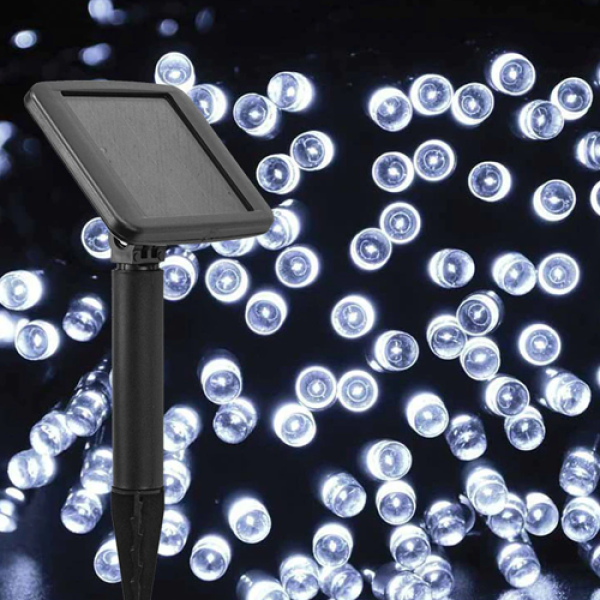 Garden Solar Led String Lights White 22m image