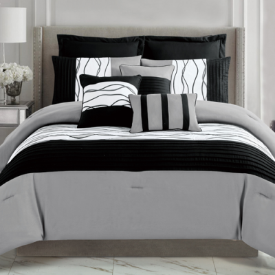 3 Piece Comforter Set Venus Grey (king) image