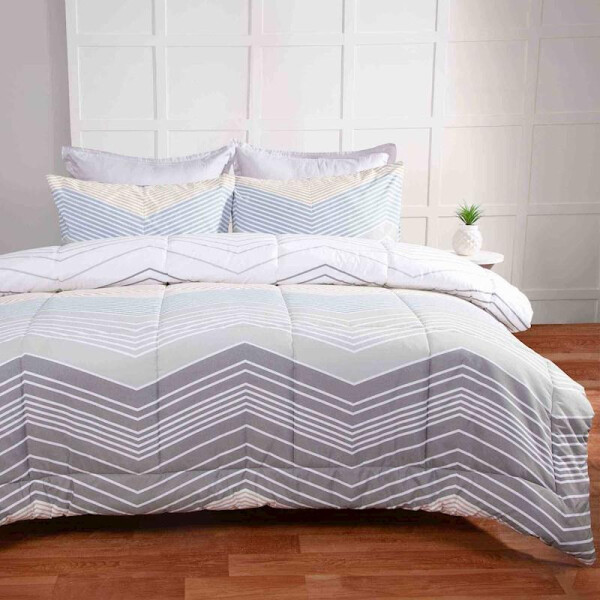 3 Piece Comforter Set Venus Grey (king) image