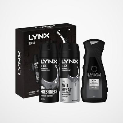 Lynx Trio Gift Set Black image