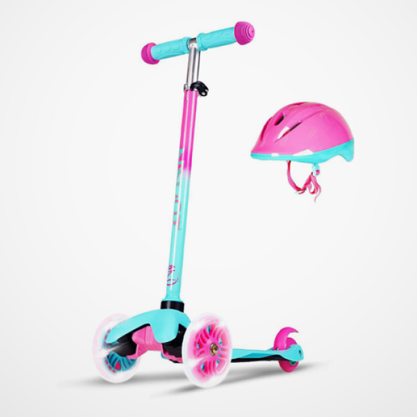 Zycom 3 Wheel Scooter And Helmet Combo - /teal image