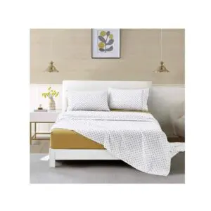 Sheet Set Summer S Pattern Mustard-376