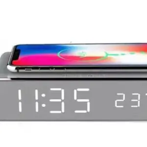 Wireless Charger & Alarm Clock with LED Light-774