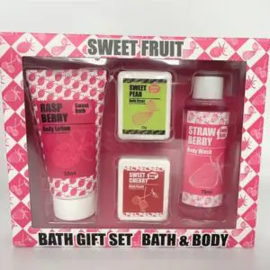 Sweet Fruit Bath & Body 4-Piece Gift Set-1401