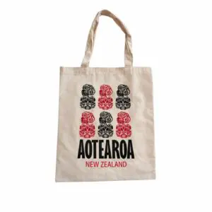 Tiki Design Cotton Tote Bag-1412