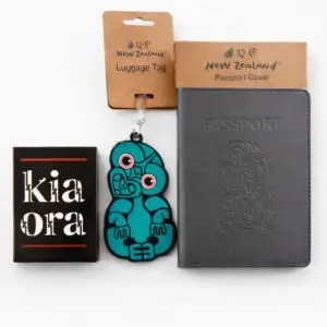 Maori Tiki Travel Set Passport Cover