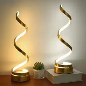 Spiral Lamp Gold Set-1431