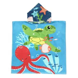 Kids Hooded Towel - Ocean-1359