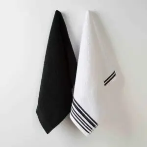 Tea Towels 2 Pack Black-1372