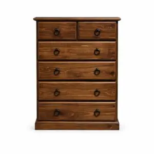 Solid NZ Pine 6 Drawer Tallboy Fully Assembled-1472