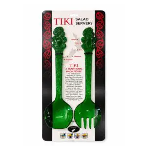 Tiki Salad Servers Green-1506