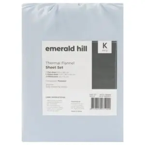 Thermal Flannel Sheet Set Blue K-277