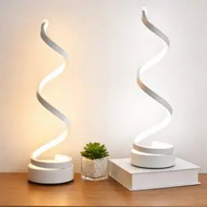 Spiral Lamp White 2 Set-1431