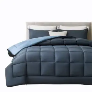 Dbl/Qn Comforter Two Tone Blue-1560